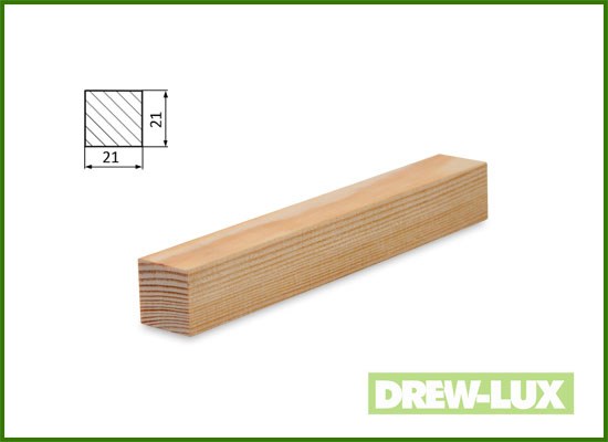 Listwa konstrukcyjna sosnowa 2,1 x 2,1 (2-2,45)